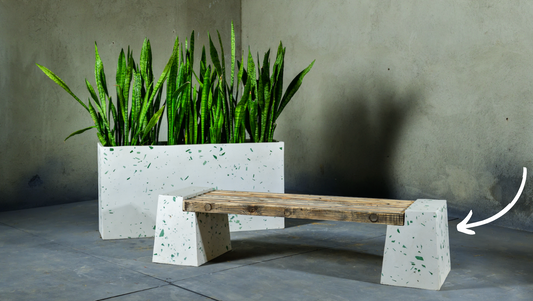 The Green Terrazzo Bench